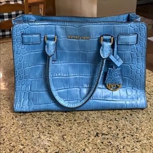 Blue leather Michael Kors bag